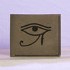 Men's The Eye Of Ra & Horus Genuine Leather Blocking Bifold Wallet MHLT_01_GRN