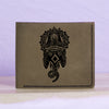 Men's Seal & Indian Elephant Genuine Leather Blocking Bifold Wallet MHLT_01_GRN