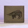 Men's Astrology Horoscope 2 Genuine Leather Blocking Bifold Wallet MHLT_01_GRN
