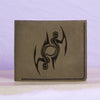 Men's Astrology Horoscope 2 Genuine Leather Blocking Bifold Wallet MHLT_01_GRN
