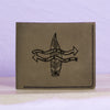 Men's Astrology Horoscope 3 Genuine Leather Blocking Bifold Wallet MHLT_01_GRN