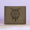 Men's Astrology Horoscope 3 Genuine Leather Blocking Bifold Wallet MHLT_01_GRN