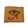 Men's The Eye Of Ra & Horus Genuine Leather Blocking Bifold Wallet MHLT_02_BRN