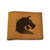 Men's Tribal Horse 2 Handmade Genuine Leather Blocking Bifold Wallet MHLT_02_BRN