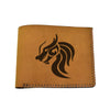 Men's Tribal Horse 2 Handmade Genuine Leather Blocking Bifold Wallet MHLT_02_BRN