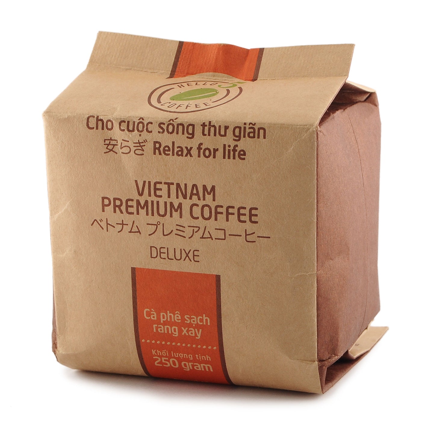Hello 5 Vietnamese Premium Coffee 250 Grams  Organic, Original, Deluxe, Regular, Mondo