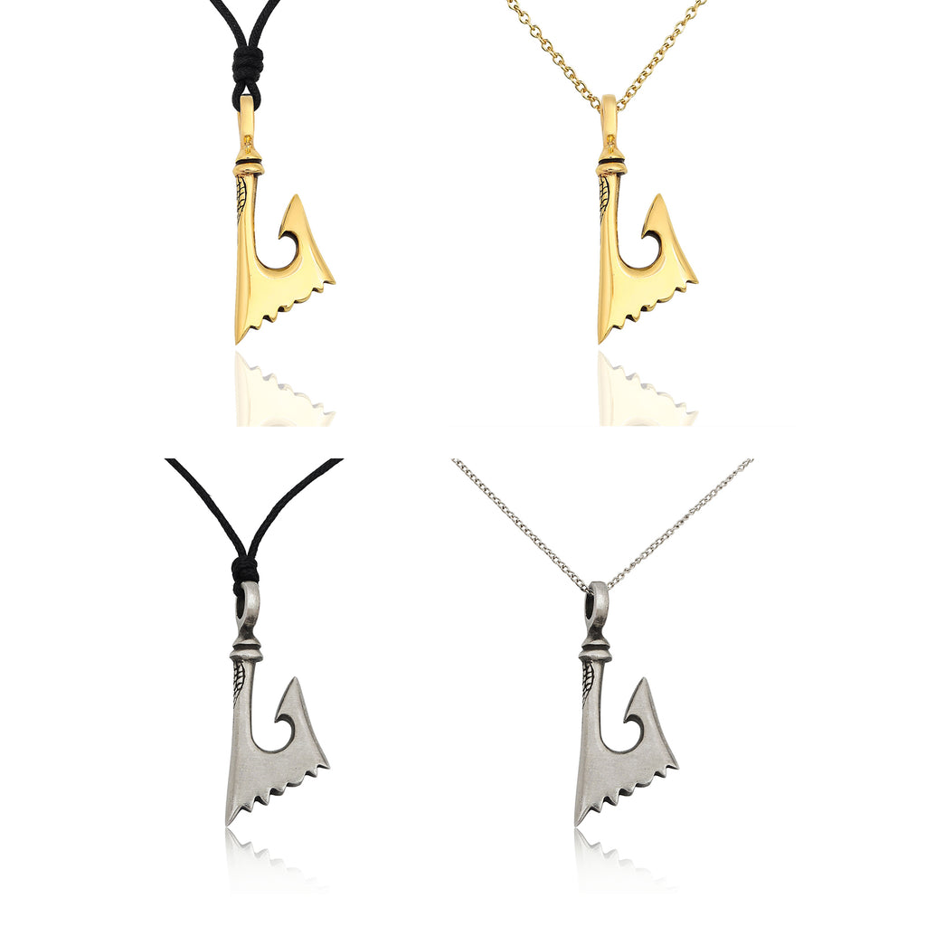 Lovely New Maori Tribal Silver Pewter Gold Brass Charm Necklace Pendant Jewelry