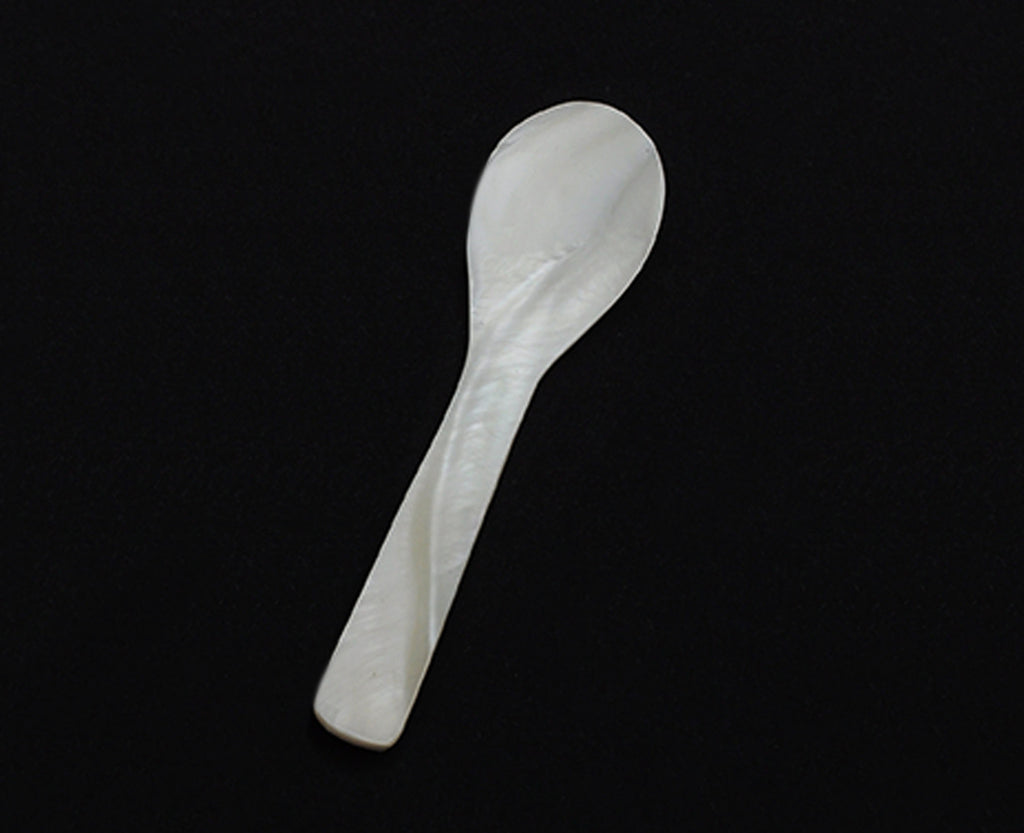 Large Mother Of Pearl Shell Spoons Silverware Vietnam Organic Buffalo Horn