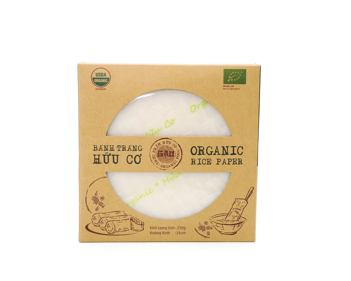 USDA Organic Rice Products Rice Paper Vietnamese Rice Noodle Pho Hu Tieu