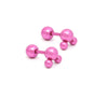 1 Stainless Three Studs Earrings Body Piercing Jewelry
