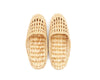 Natural Handmade - Closed Toe Slippers for Men and Ladies - Hand Woven Water Hyacinth - Crochet Style