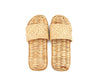 Natural Handmade - Open-Toe Scuff Slippers for Men and Ladies - Hand Woven Water Hyacinth - Crochet Style