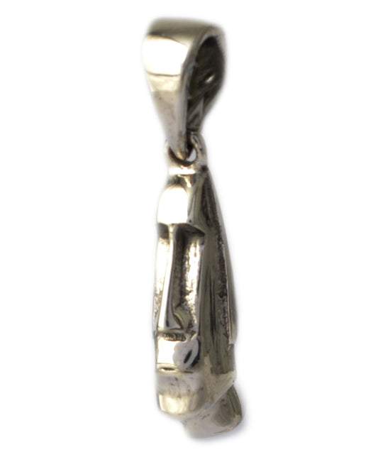 Easter Island Moai Head Silver Pewter Charm Necklace Pendant Jewelry