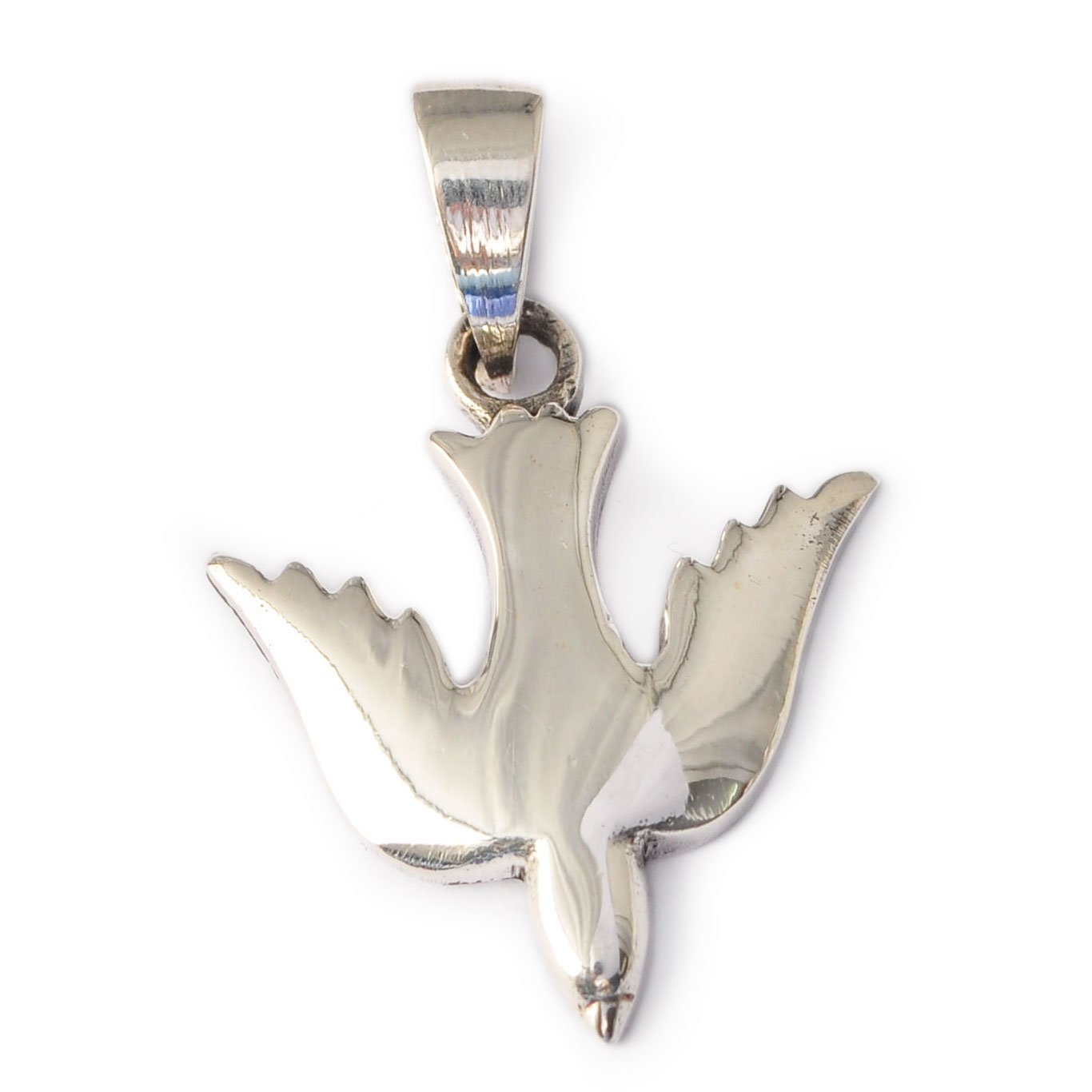 Dove Bird of Peace 92.5 Sterling Silver Pewter Brass Necklace Pendant Jewelry