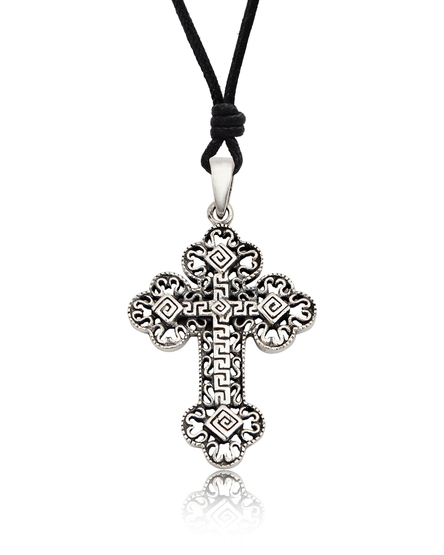Gotic Celtic Cross Sterling-silver Brass Charm Necklace Pendant Jewelry