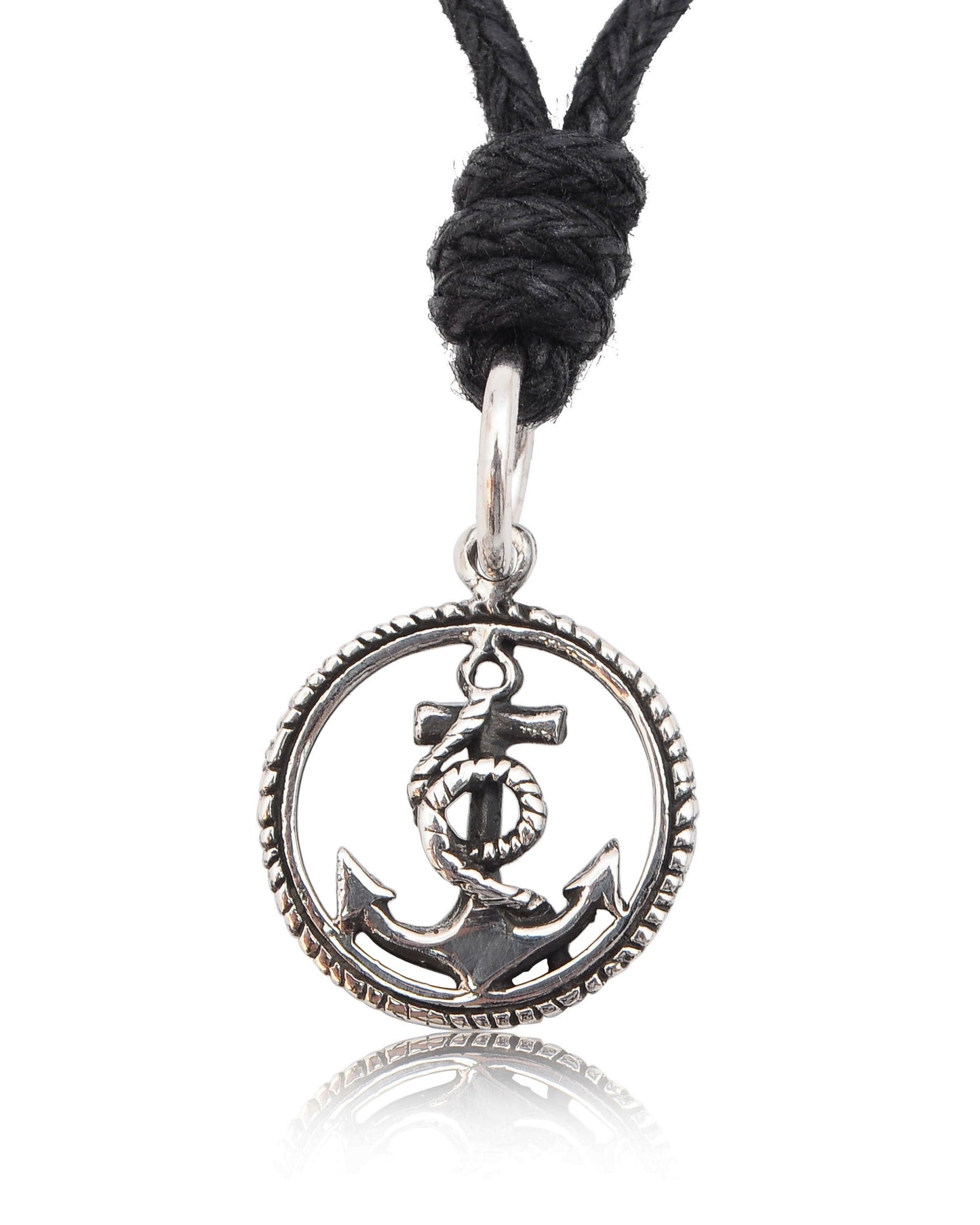 Ship Anchor Boat Pewer Sterling-silver Brass Charm Necklace Pendant Jewelry