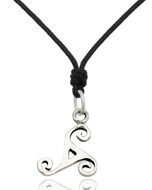 Celtic Trilogy Size S & M 92.5 Sterling Silver Gold Brass Necklace Pendant Jewelry