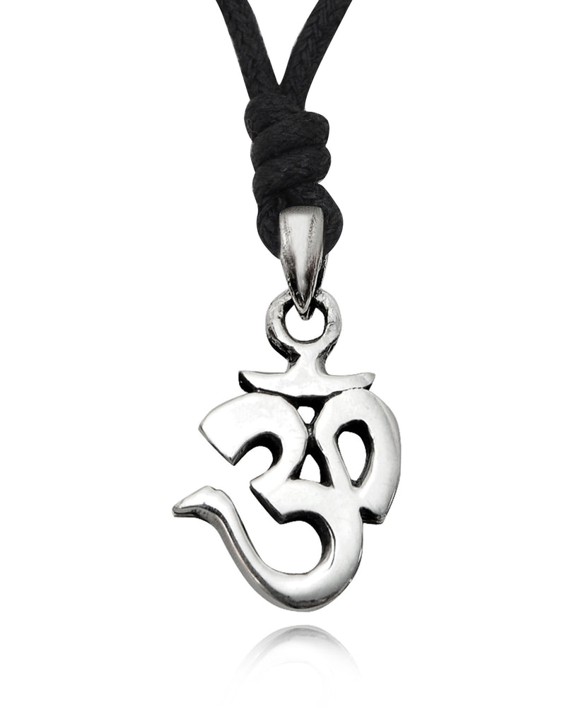 Trending Hindu Ohm Ohm 92.5 Sterling Silver Necklace Pendant Jewelry