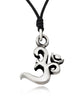 Handmade Om Ohm 92.5 Sterling Silver Pewter Brass Charm Necklace Pendant Jewelry (Copy)