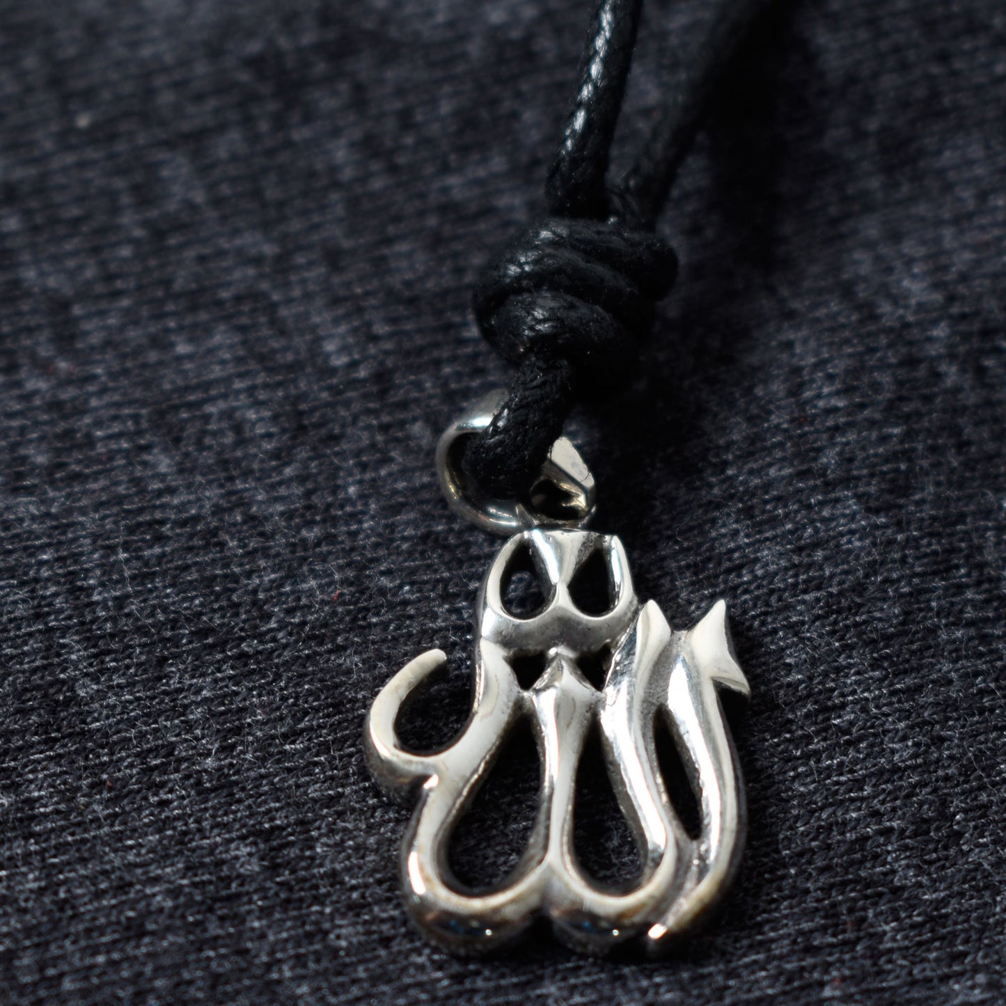 Islam Muslim Allah Quran 92.5 Sterling Silver Brass Necklace Pendant Jewelry