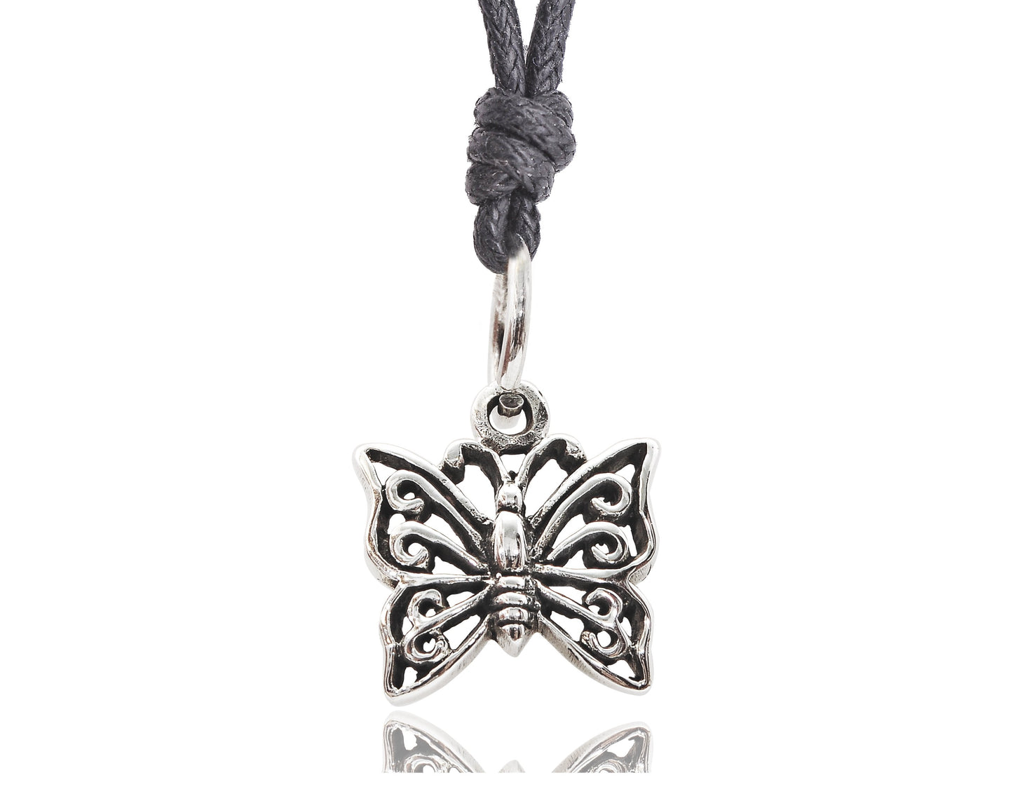 Eye-catching Butterfly Sterling-silver Pewter Gold Necklace Pendant Jewelry