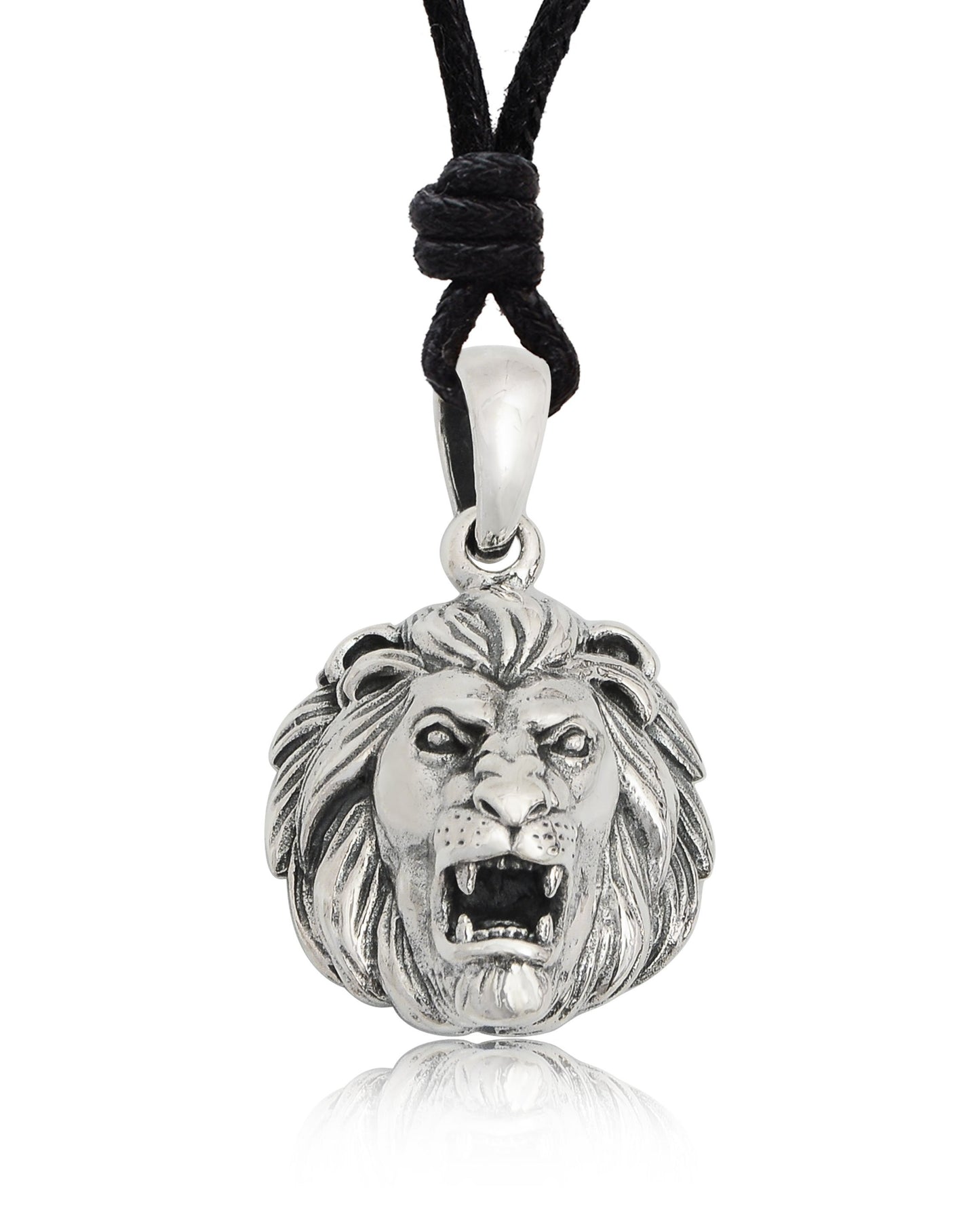 Lion Of Judah Leo 92.5 Sterling Silver Necklace Pendant Jewelry