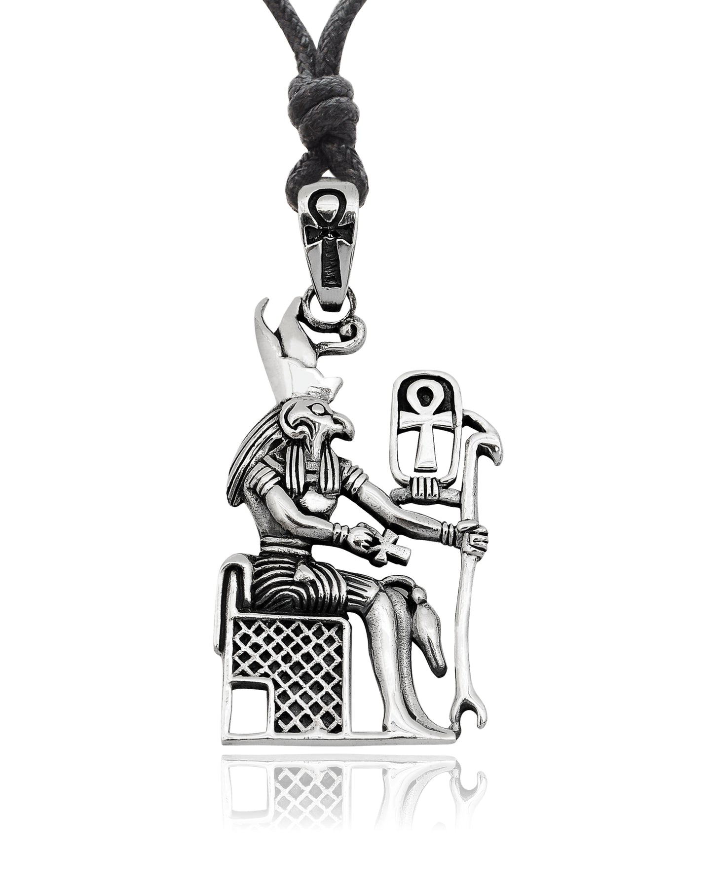 Egyptian God&Goddess 92.5 Sterling Silver Brass Necklace Pendant Jewelry