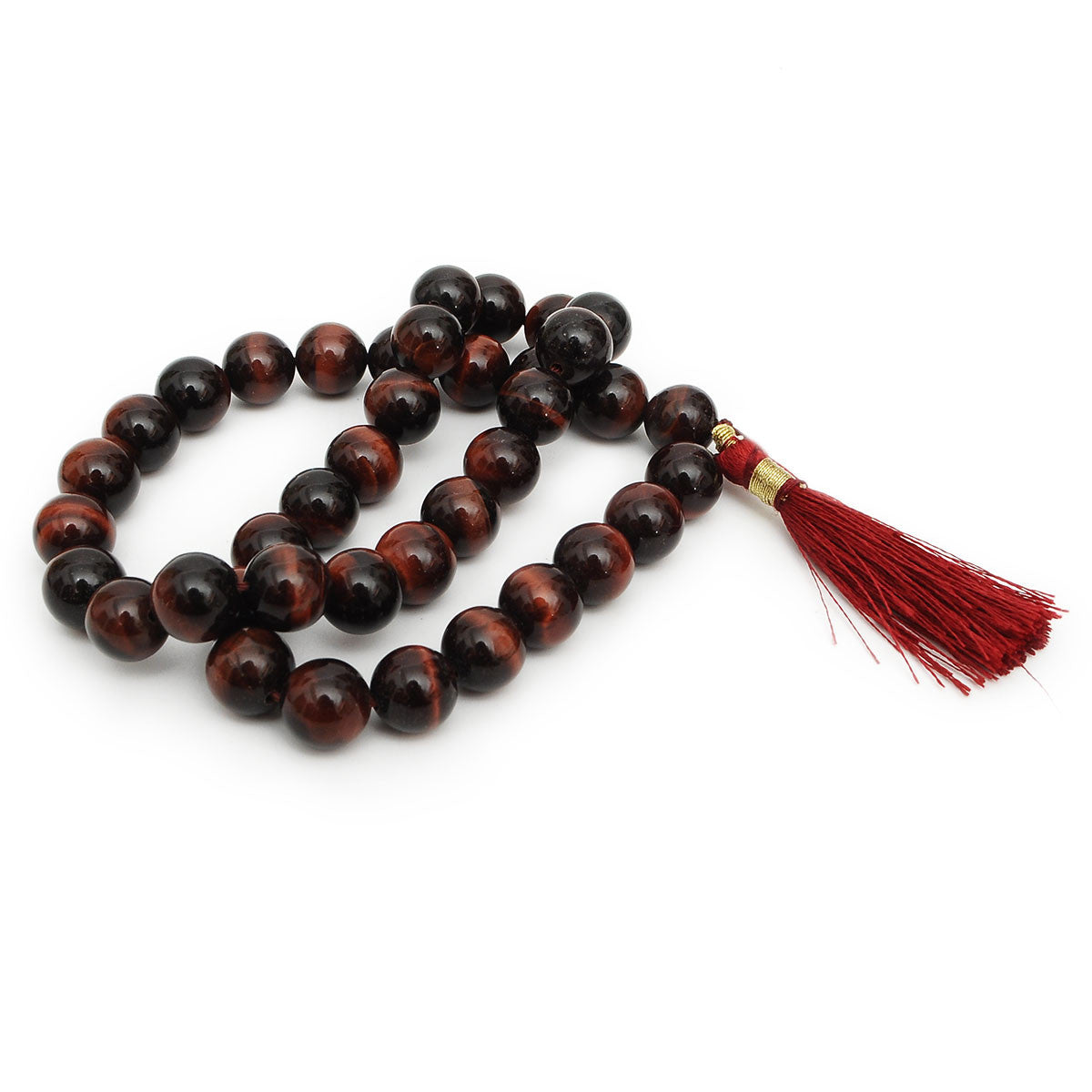 Mala Beads 10mm Natural Gemstones Round Beads Necklace 16' inches Long Crystals