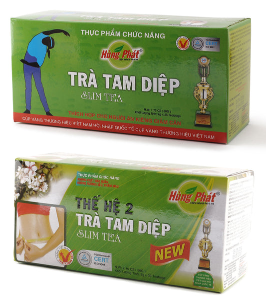 Hung Phat Tea 25-30 Bags 1 Box Vietnamese Slim Weight Loss
