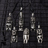 Aboriginal Hawaiian God Silver Pewter Charm Necklace Pendant Jewelry
