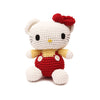 Pink Cute Kitty Handmade Amigurumi Stuffed Toy Knit Crochet Doll VAC
