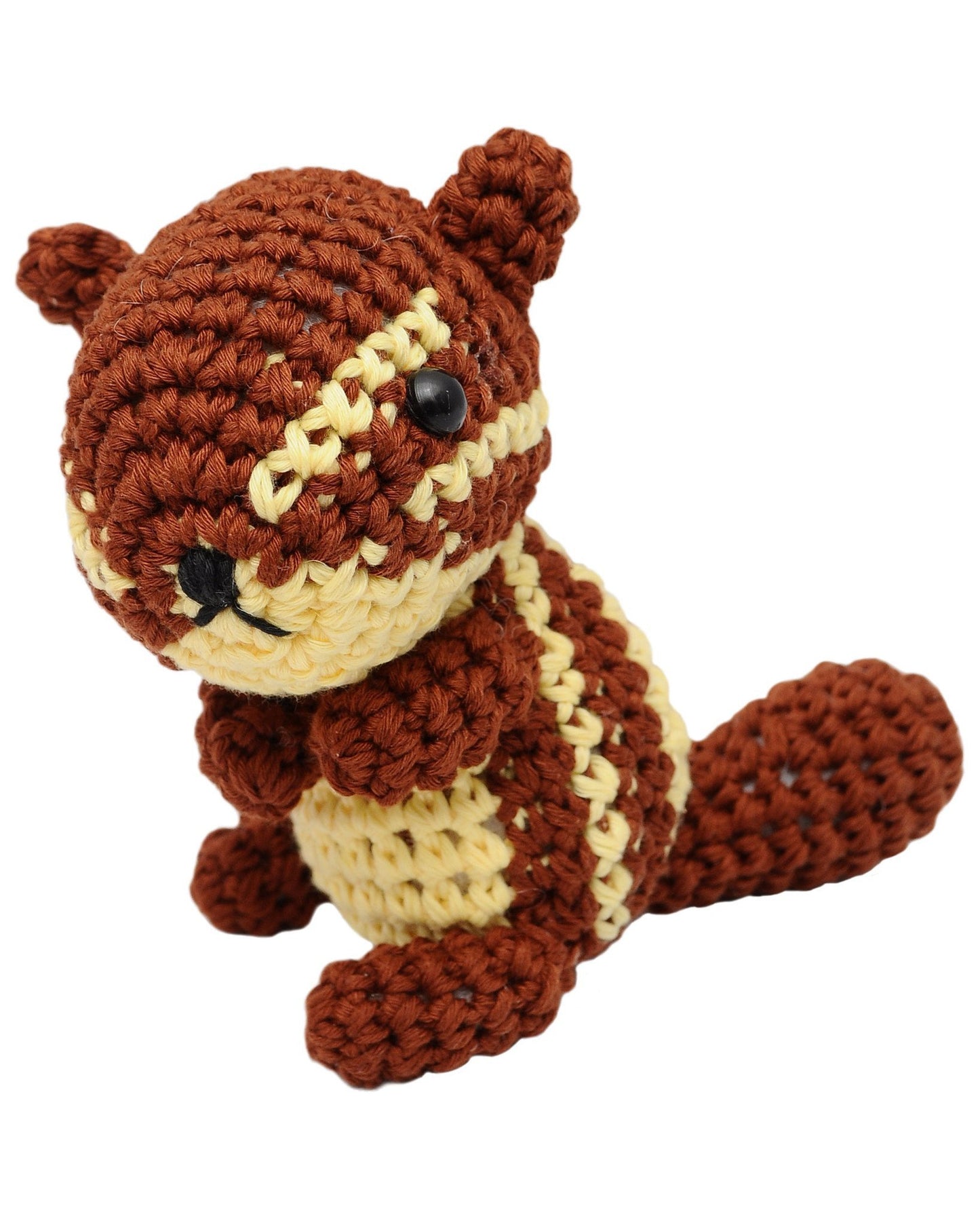 Brown Squirrel Handmade Amigurumi Stuffed Toy Knit Crochet Doll VAC