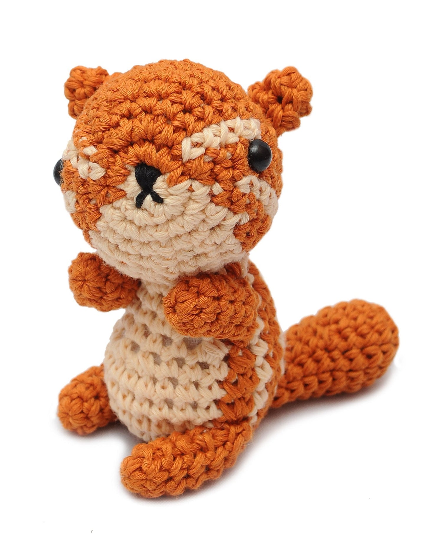 Brown Squirrel Handmade Amigurumi Stuffed Toy Knit Crochet Doll VAC