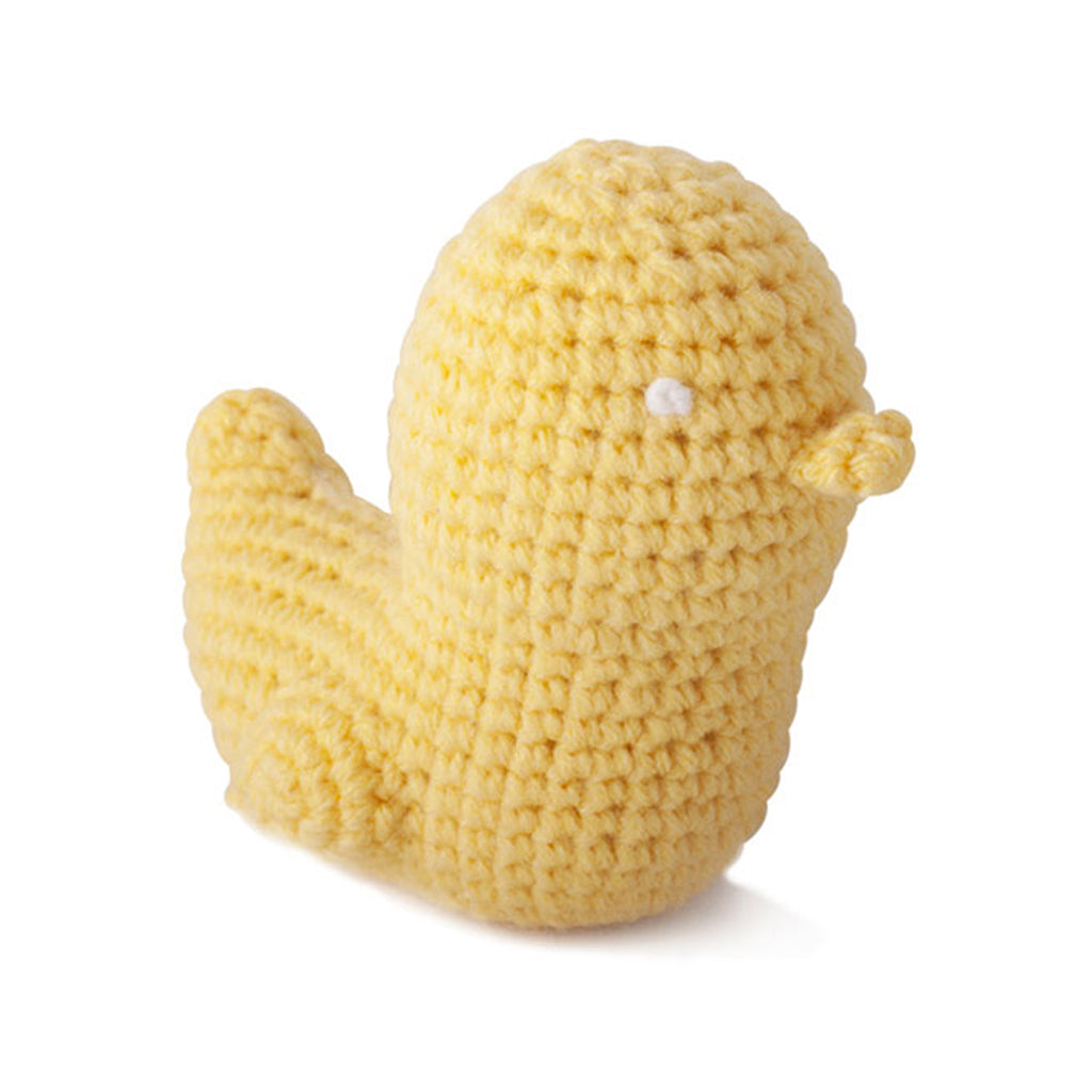 Yellow Duck Handmade Amigurumi Stuffed Toy Knit Crochet Doll VAC