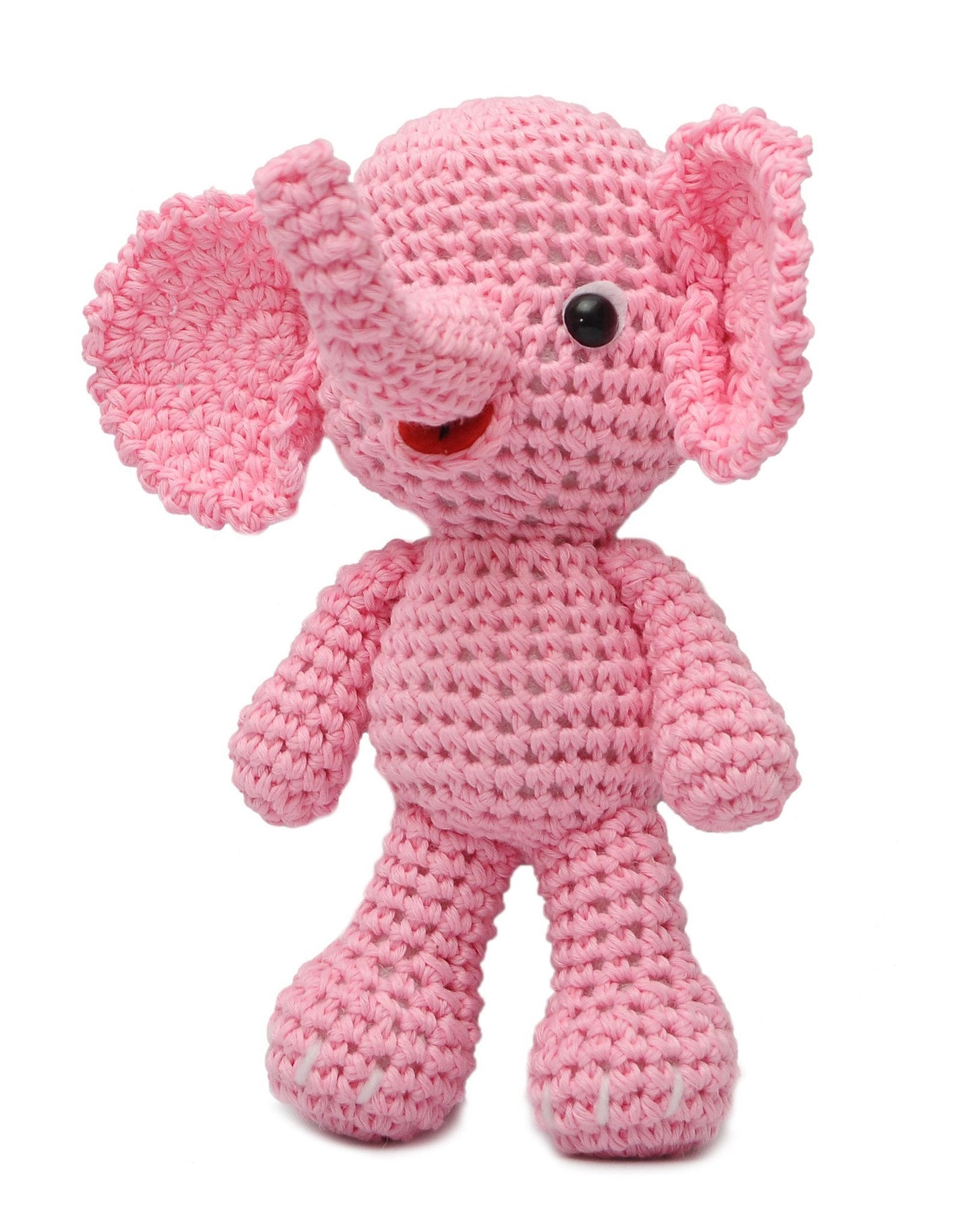 Blue;Pink Elephant Handmade Amigurumi Stuffed Toy Knit Crochet Doll VAC