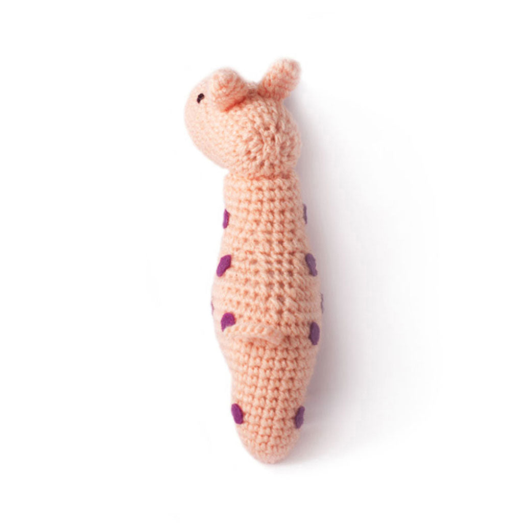 Light-Orange Giraffe Handmade Amigurumi Stuffed Toy Knit Crochet Doll VAC