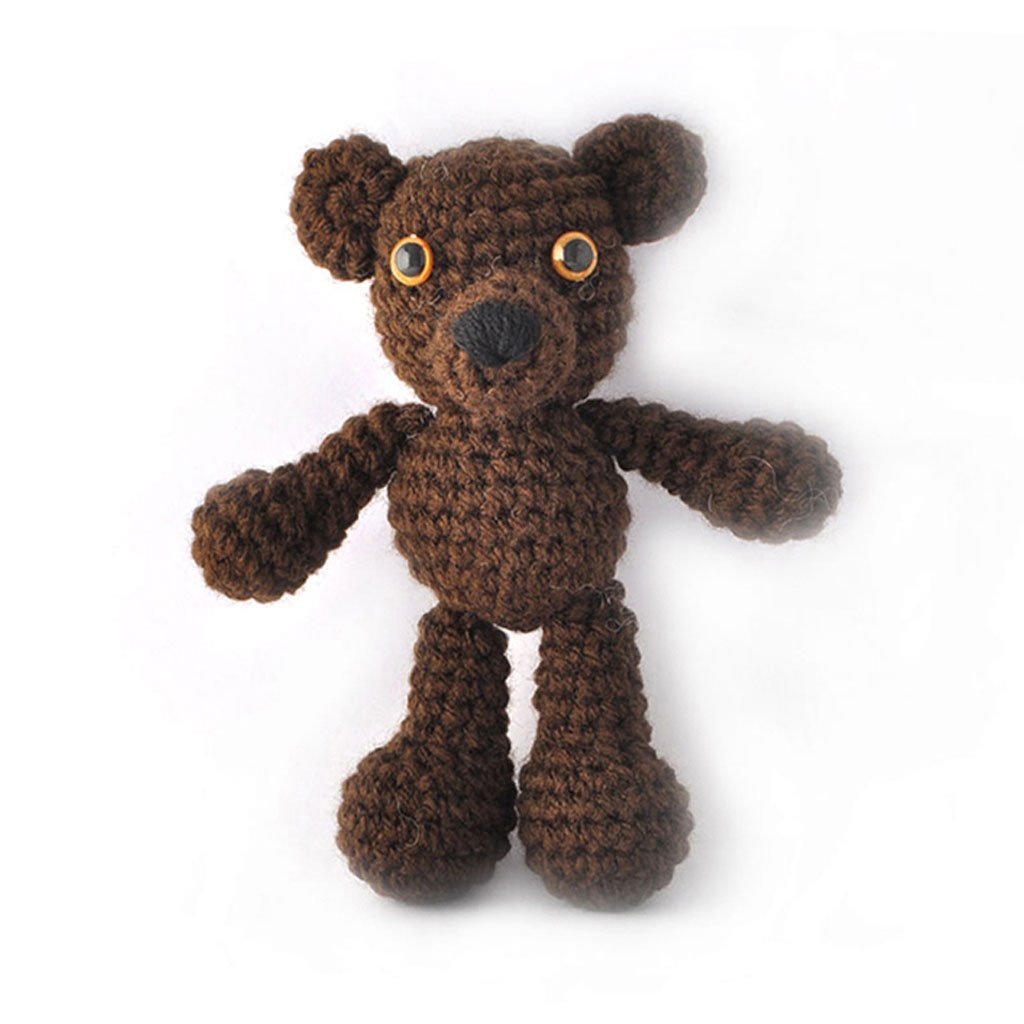 Little Hippo and Bear Handmade Amigurumi Stuffed Toy Knit Crochet Doll VAC