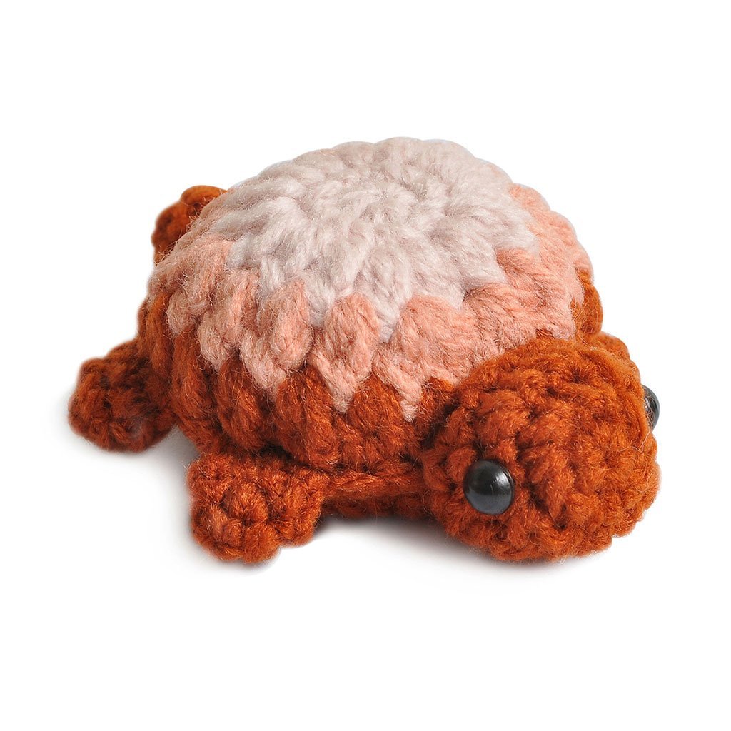 Pink;Blue;Brown Turtle Handmade Amigurumi Stuffed Toy Knit Crochet Doll VAC