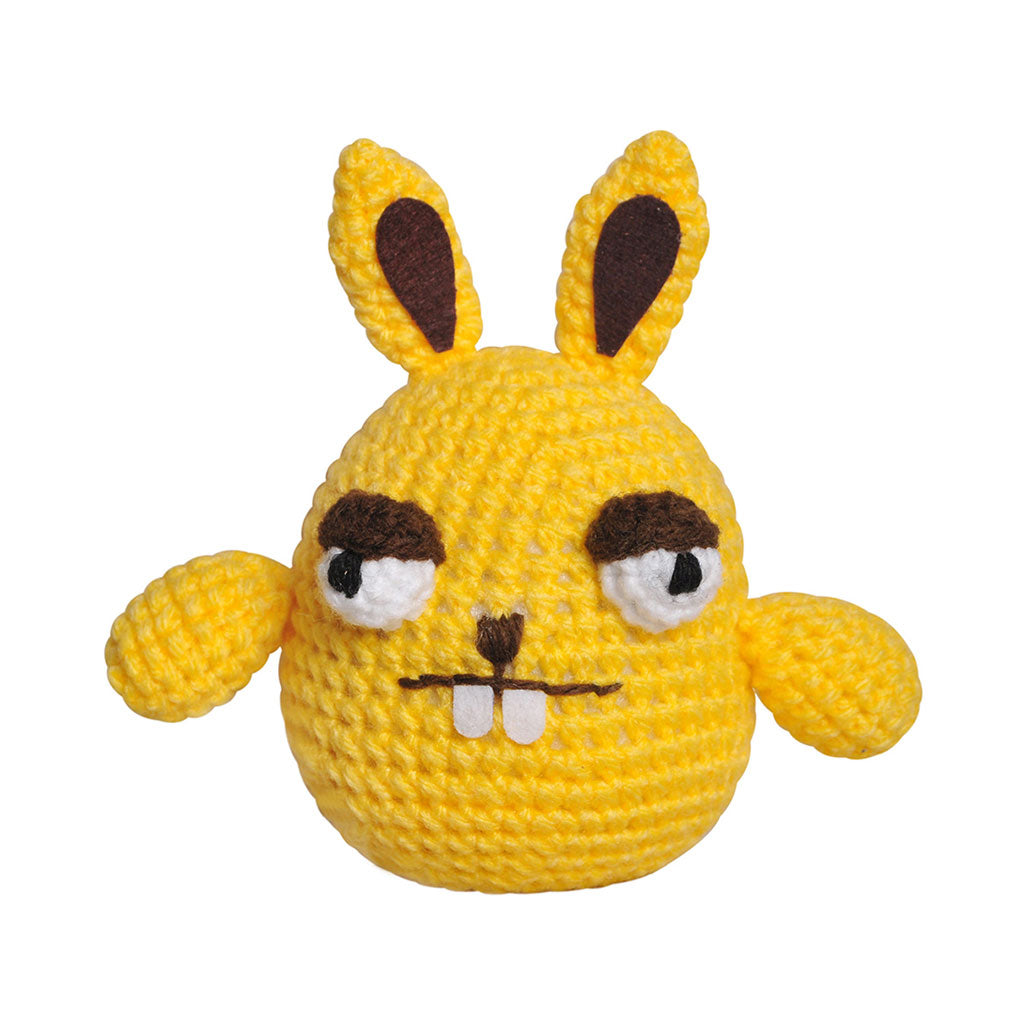 Yellow;Blue;Red Rabbit Handmade Amigurumi Stuffed Toy Knit Crochet Doll VAC