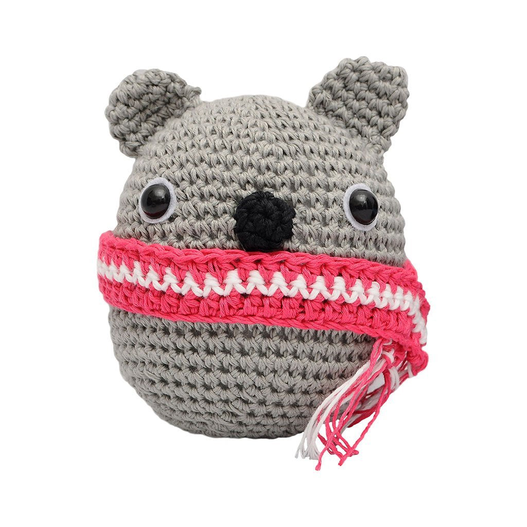 Brown;Grey;Black-White Bear Handmade Amigurumi Stuffed Toy Knit Crochet Doll VAC
