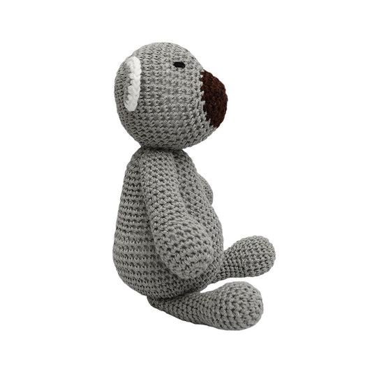Gray Koala Handmade Amigurumi Stuffed Toy Knit Crochet Doll VAC