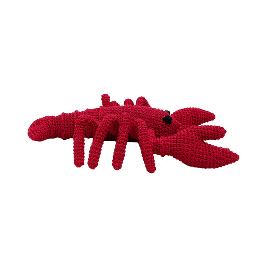 Dark Pink Lobster Handmade Amigurumi Stuffed Toy Knit Crochet Doll VAC