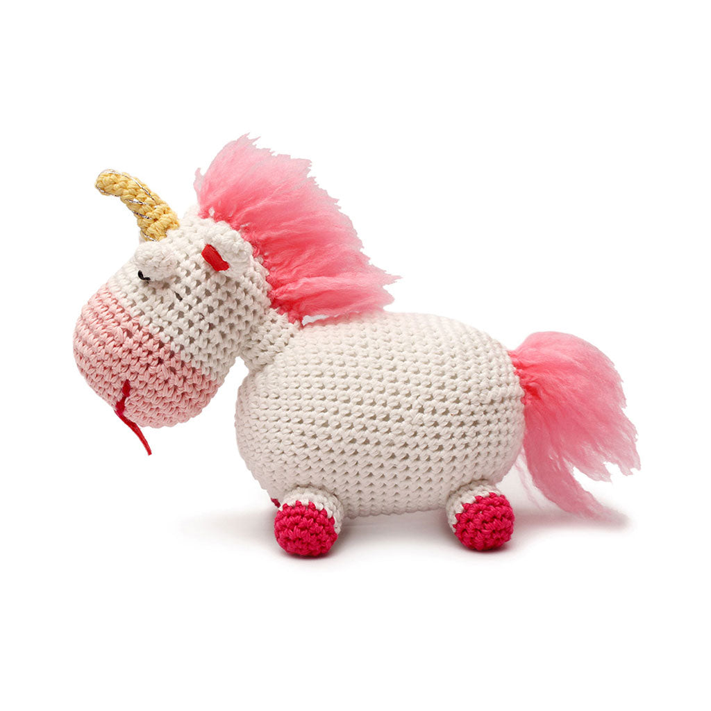 Multicolor Unicorn Handmade Amigurumi Stuffed Toy Knit Crochet Doll VAC