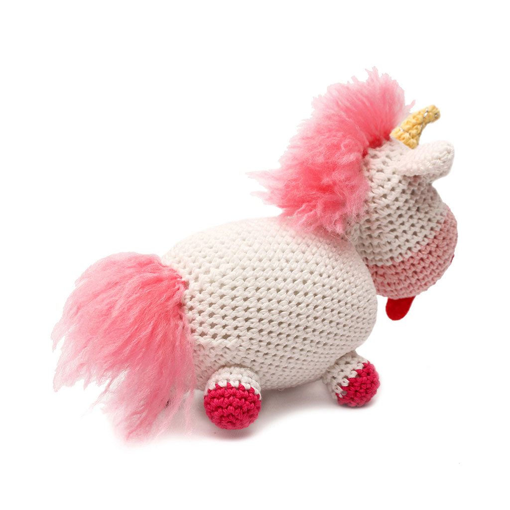 Multicolor Unicorn Handmade Amigurumi Stuffed Toy Knit Crochet Doll VAC