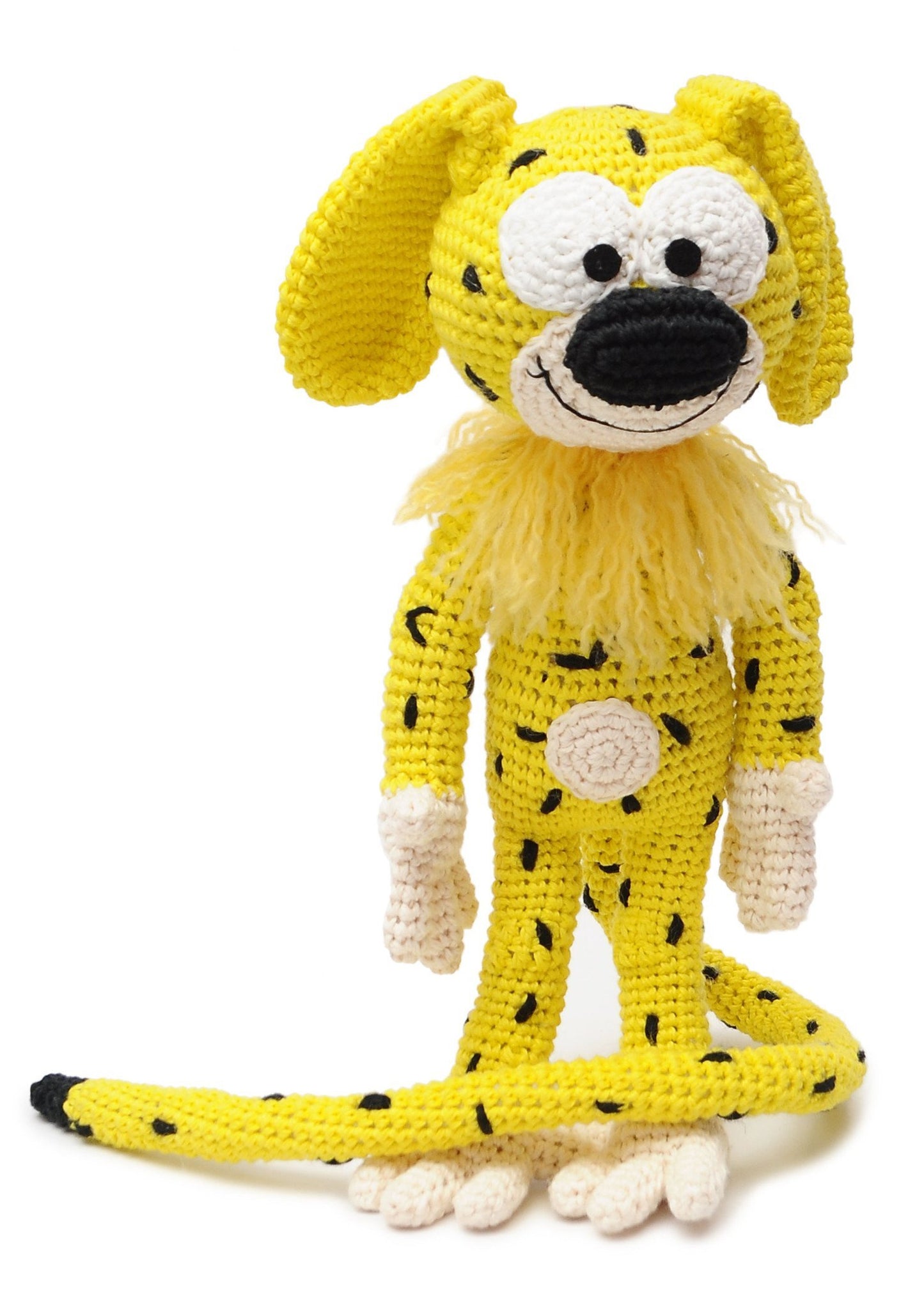 Yellow Marsupilami Handmade Amigurumi Stuffed Toy Knit Crochet Doll VAC