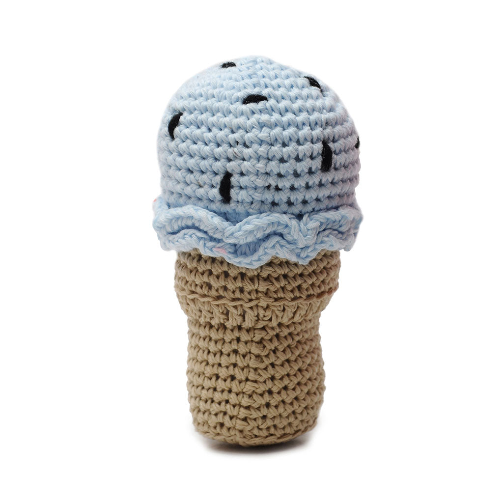 2-Flavor Scoop Ice Cream Handmade Amigurumi Stuffed Toy Knit Crochet Doll VAC