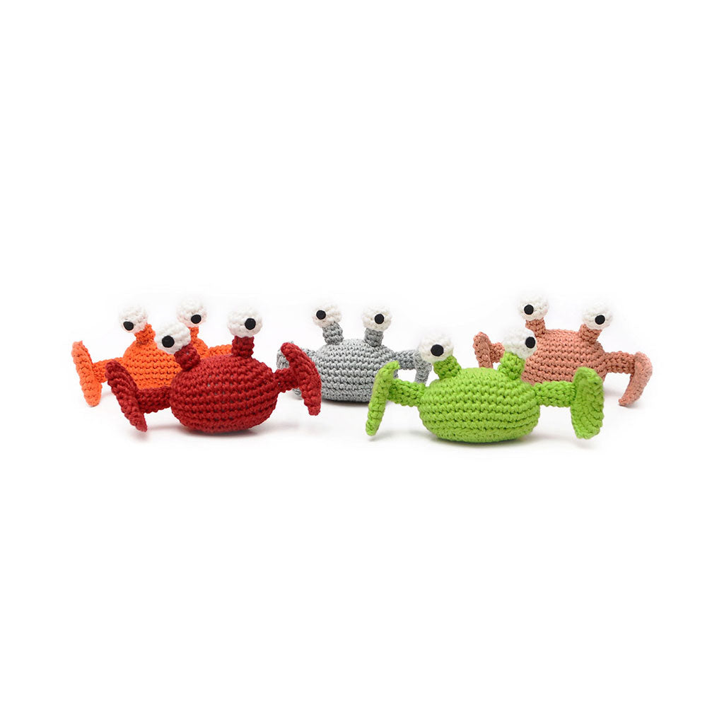 Crab Handmade Amigurumi Stuffed Toy Knit Crochet Doll VAC