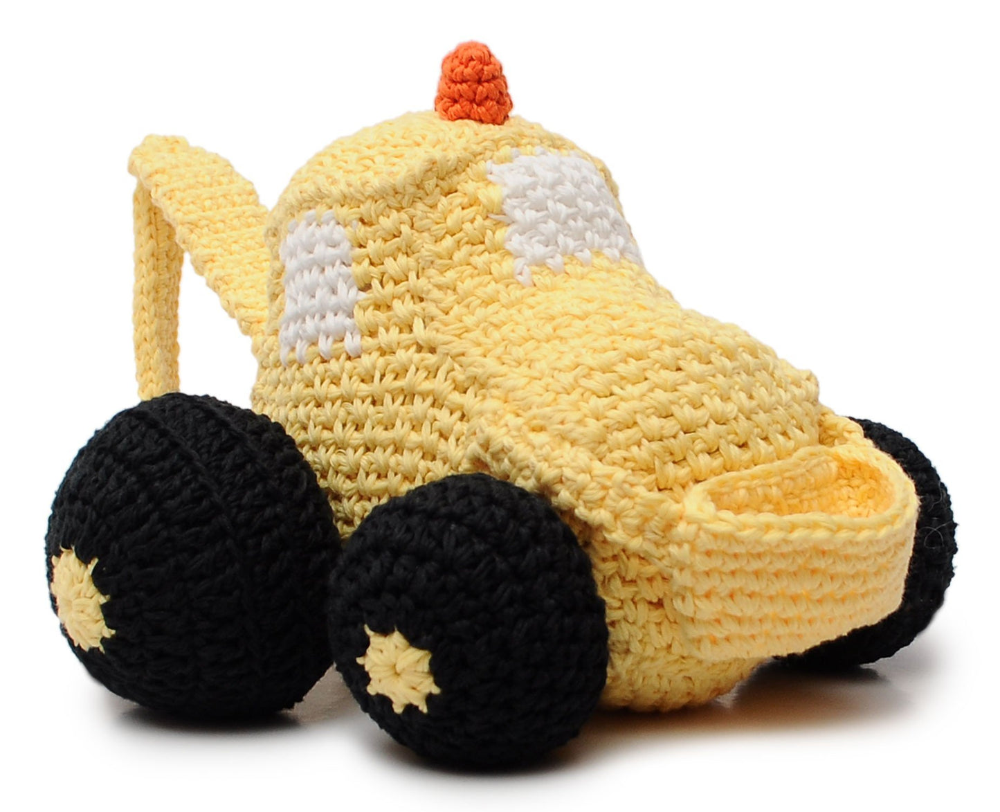 Yellow Digger Handmade Amigurumi Stuffed Toy Knit Crochet Doll VAC