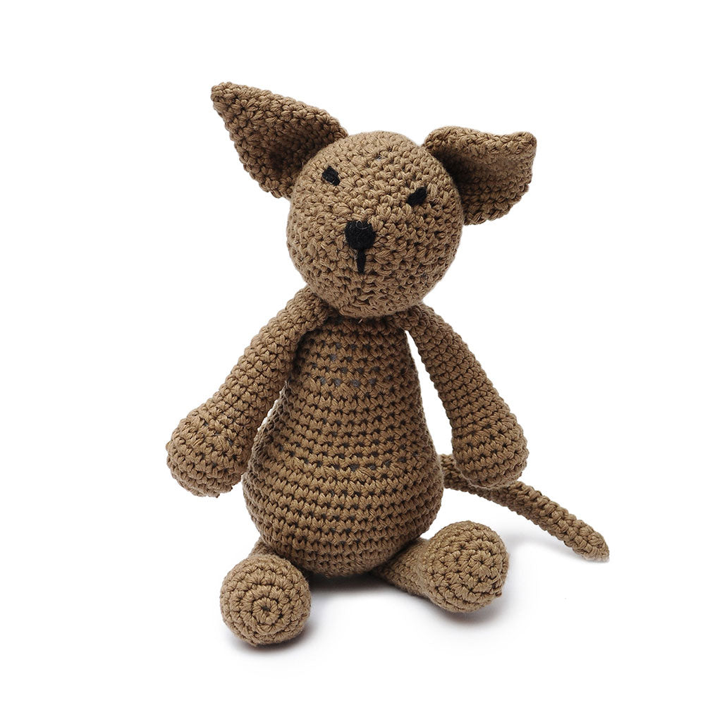 Brown Fox Handmade Amigurumi Stuffed Toy Knit Crochet Doll VAC