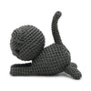 Dark grey Weasel Handmade Amigurumi Stuffed Toy Knit Crochet Doll VAC